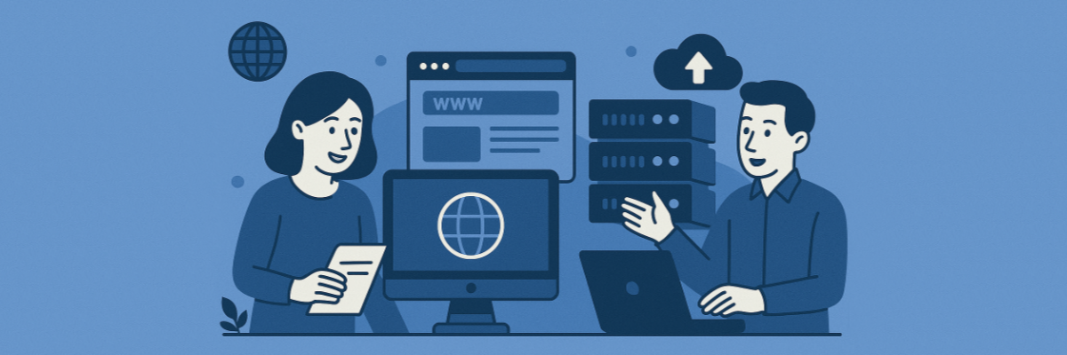 Websites and Hosting with screen ink